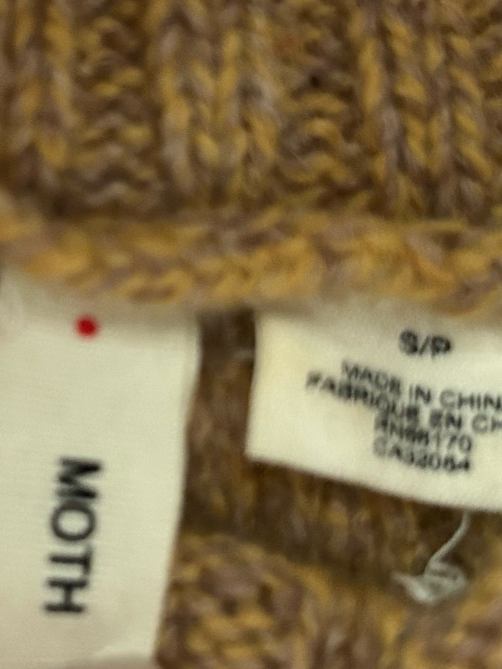 MOTH Anthropologie Crochet Knit Yellow Wool Sweater